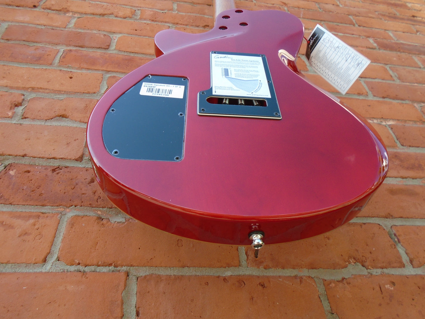 Godin DS-1 w/bag Daryl Stuermer Signature B stock-dark spot on the side