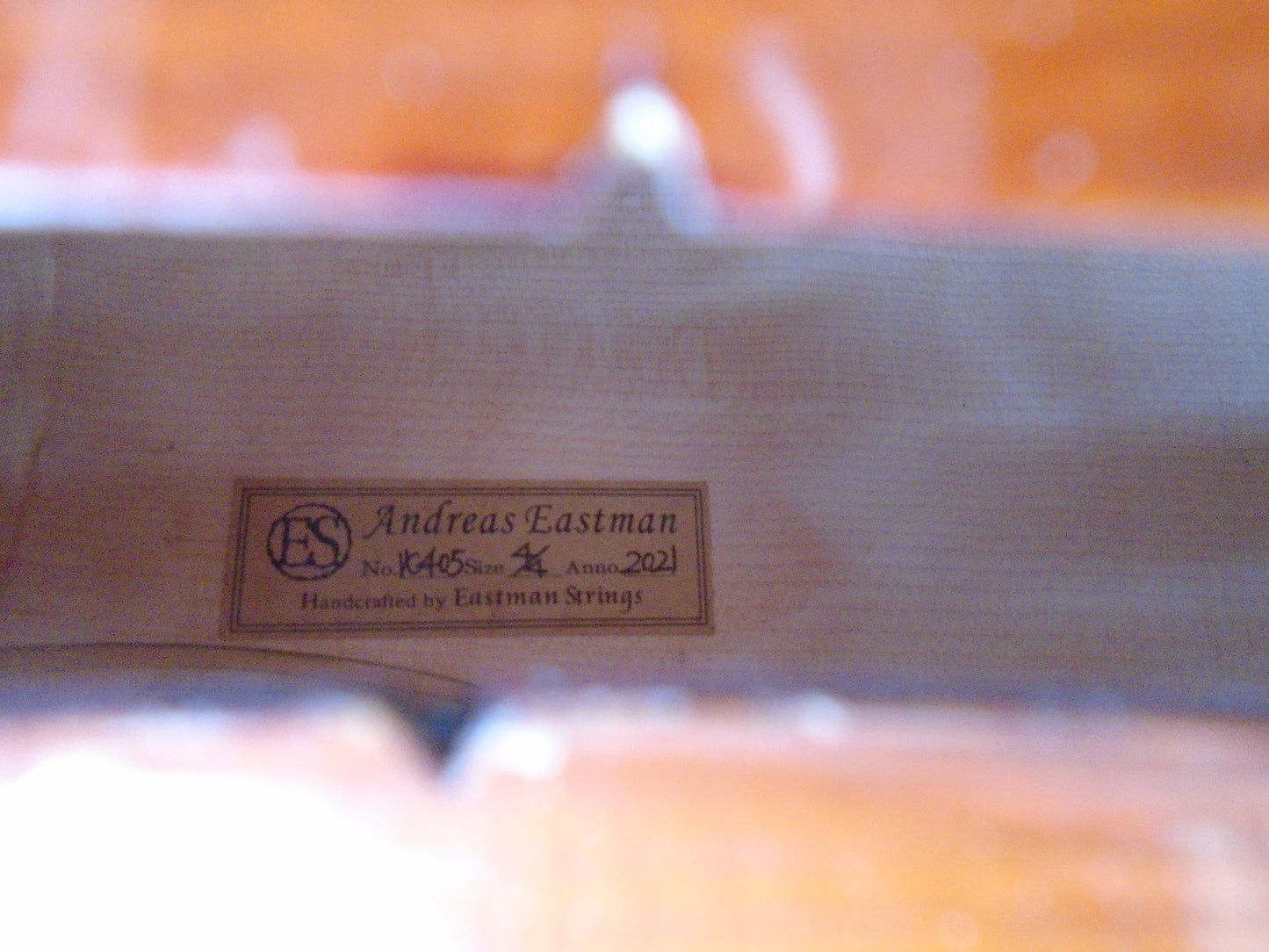 Eastman VC405 cello / hard foam case