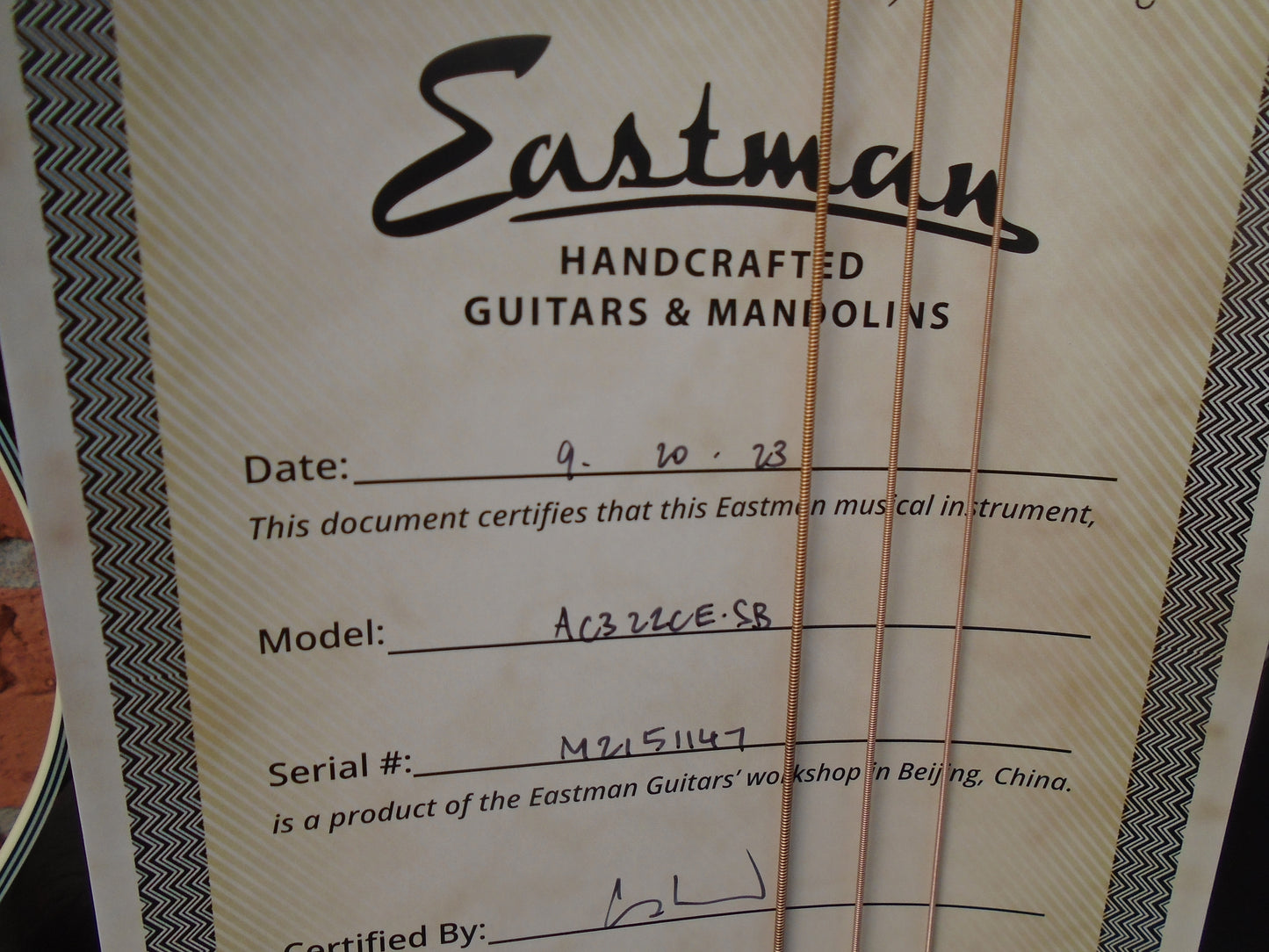 Eastman AC322CE-SB