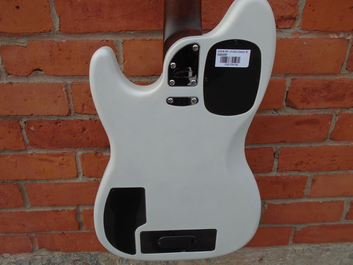 Godin RG-4 Ultra Carbon White bass guitar w/bag sf