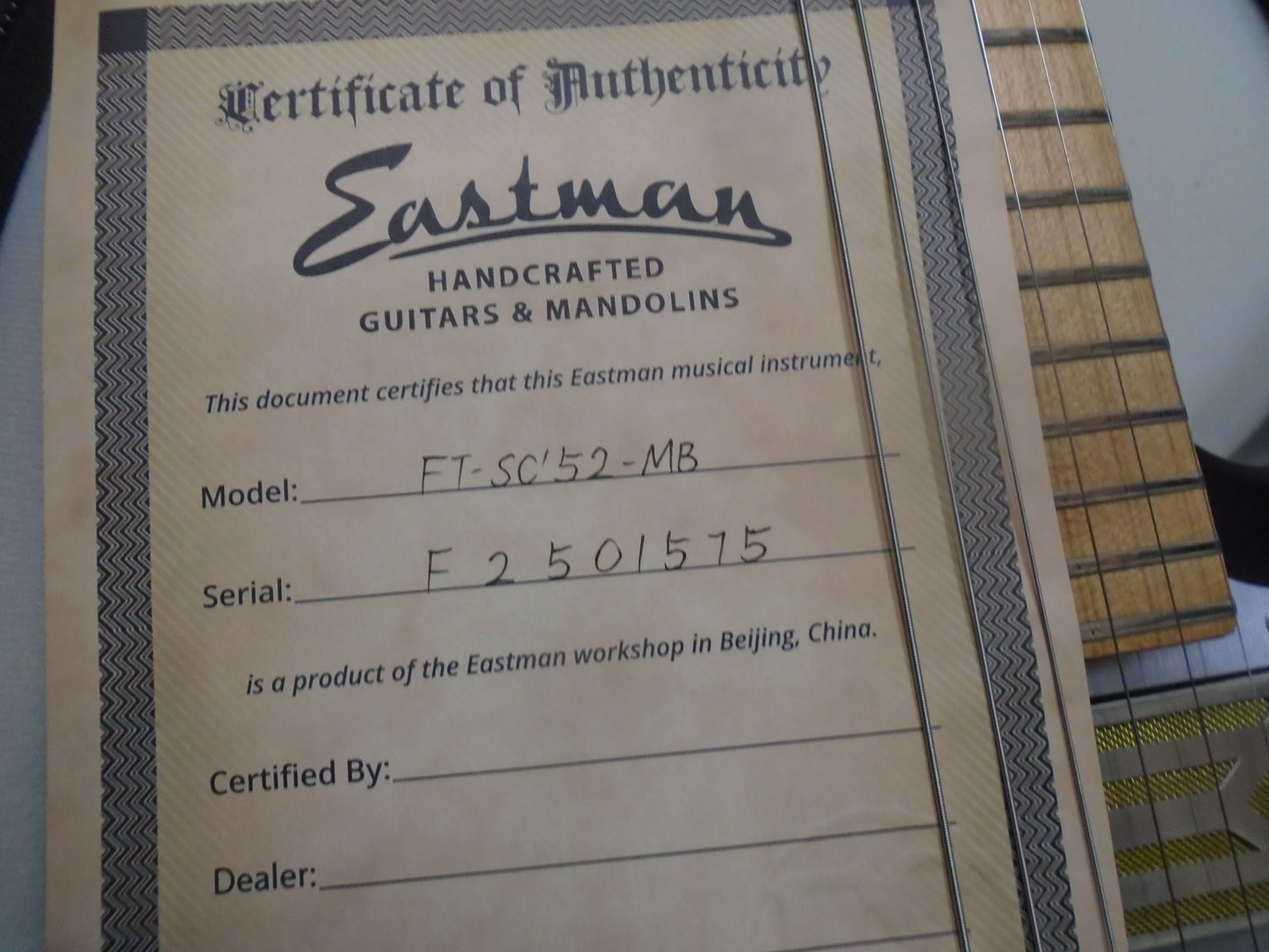 Eastman FT-SC'52-MB