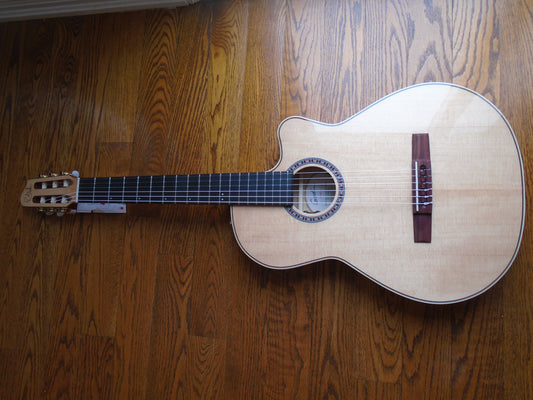 Godin Arena CW  EQ Flame Maple nylon string guitar,sf.