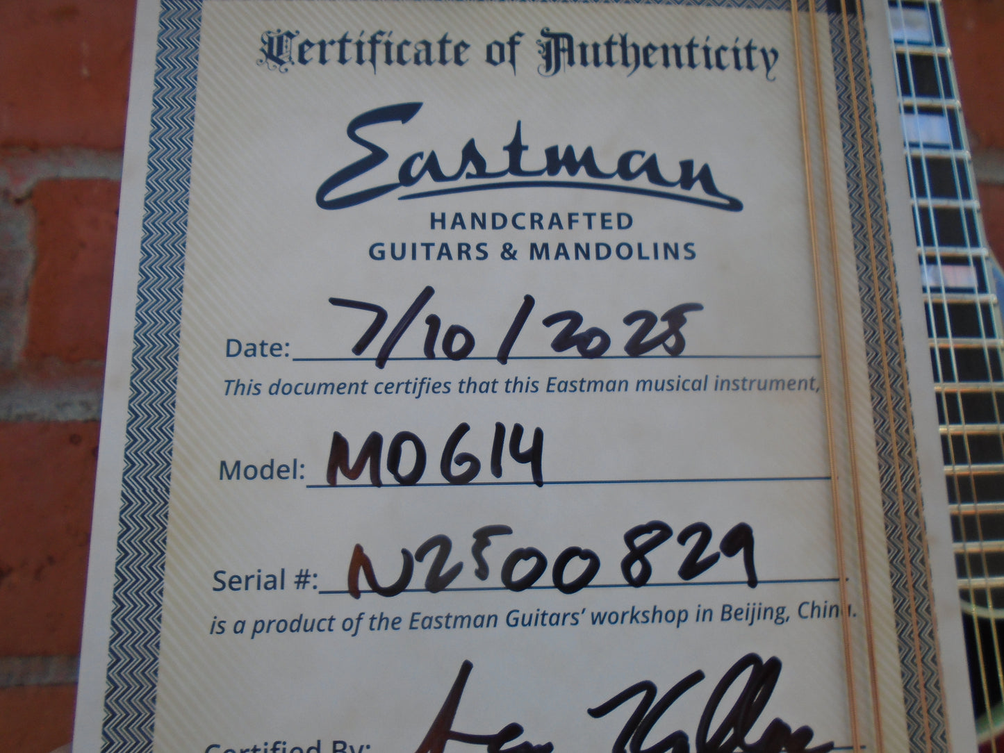 Eastman MD614 w/hard case, store demo